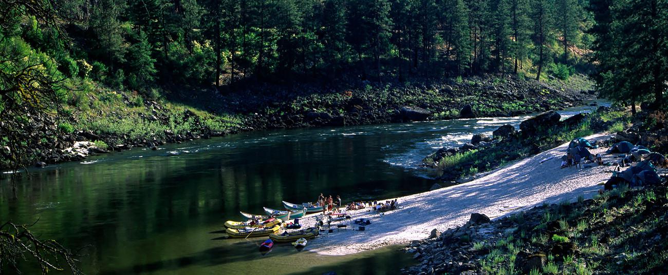 Camping on the Main Salmon River
