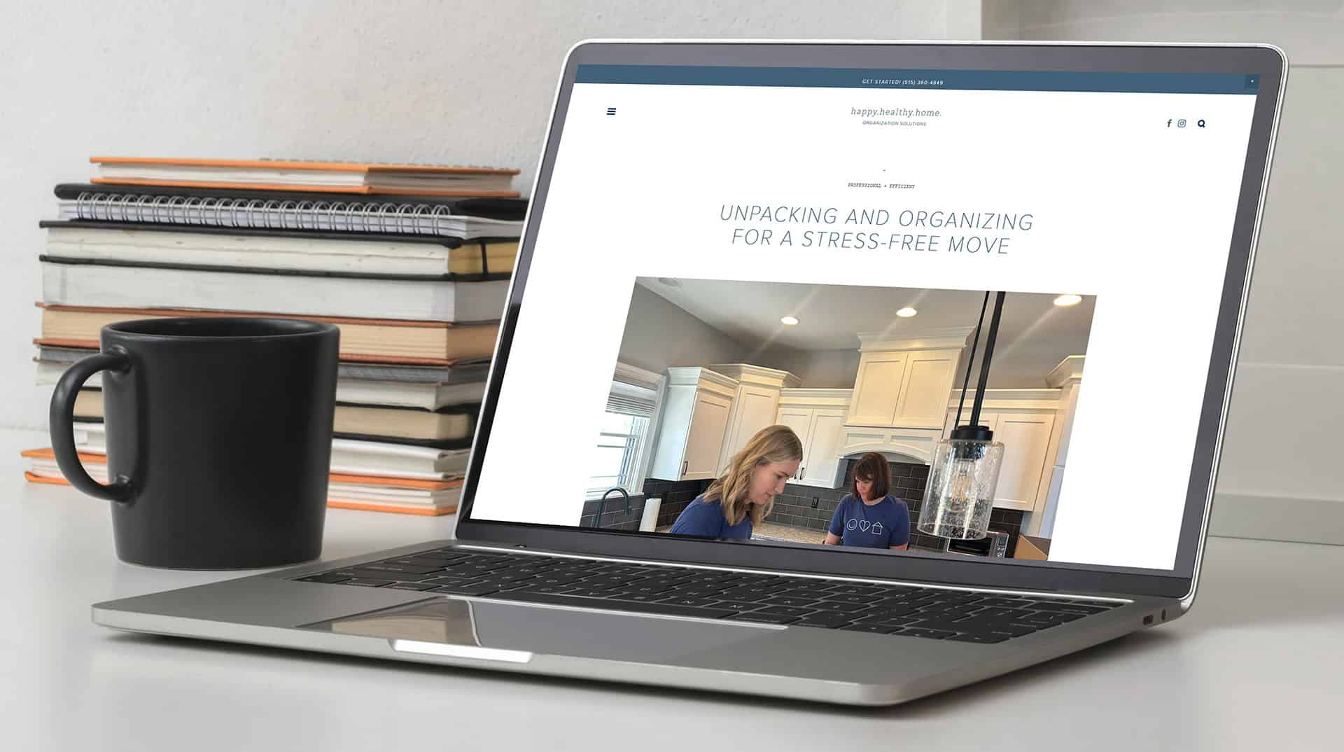 Happy.Healthy.Home website content update mockup