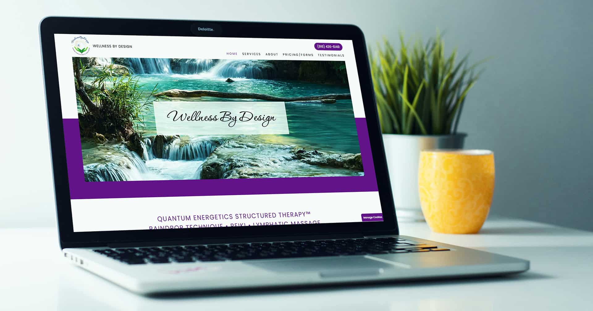 Wellness By Design website mockup