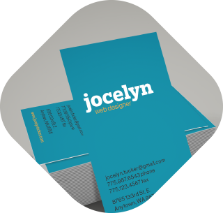 Typographic business card thumbnail